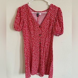 H&M mini button up dress